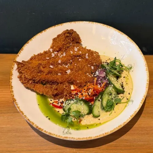 Hummus & Oyster Mushrooms | vegan